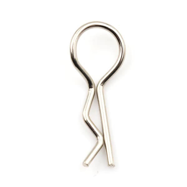 100 stk karosseriklemmer i rustfritt stål R-pinner for 1/10 1/16 RC HS-FS-
