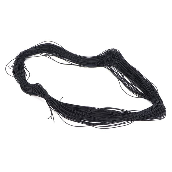 100m rundt elastisk bånd mærketov DIY armbånd perletråd tilbehør sort-FS- 0.2