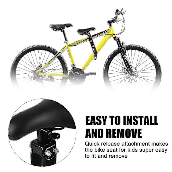 Børnecykelsæde til mountainbikes, frontmonterede cykelsæder, let at installere til børn -X73- B