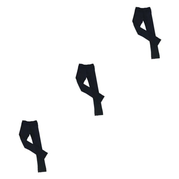 1/2/3/5 Skøjte Tights Krystal Glitrende Bukser Kunstskøjteløb Ren Sort 155cm Pure Black 155cm 3PCS