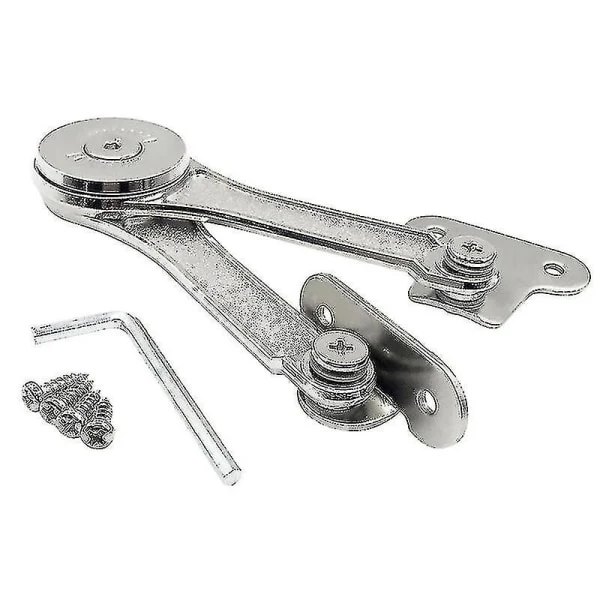 2 Pcs Heavy Duty Lid Support Hinges Soft Close Folding Lid Support Hinges Hold Lid Open for Cabinet-FS-