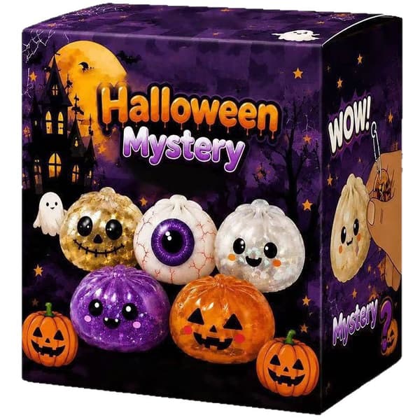Halloween Spøkelse Dumpling Squishy Leketøysett 5-pakning