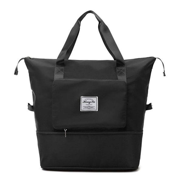 Large Foldable Travel Bag for Women - Black Black