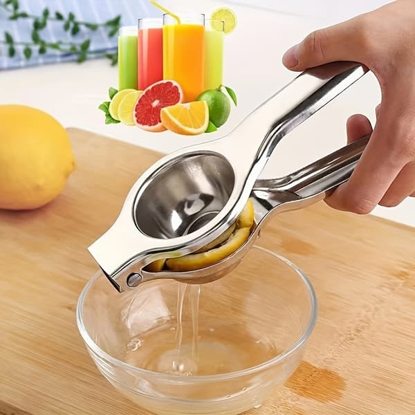 Manuel citruspresser i rustfrit stål, håndpresse til citron og appelsin 1pc Not provided