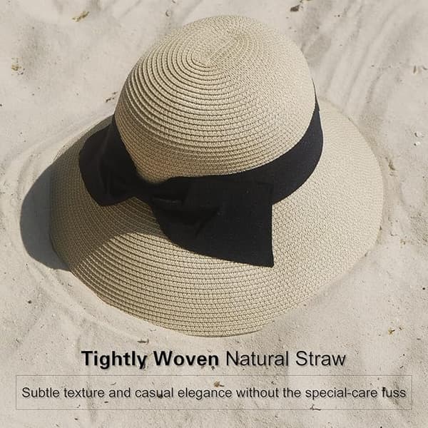 Women's Sun Hat Foldable Wide Brim Hat 56-59cm