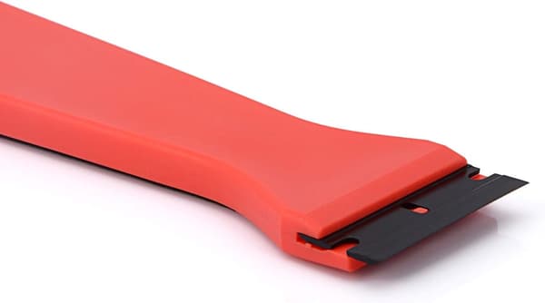 1 PC Plastic Scraper Practical Scraper with Handle, 10 Plastic Blades for Scraping Paint and Stickers