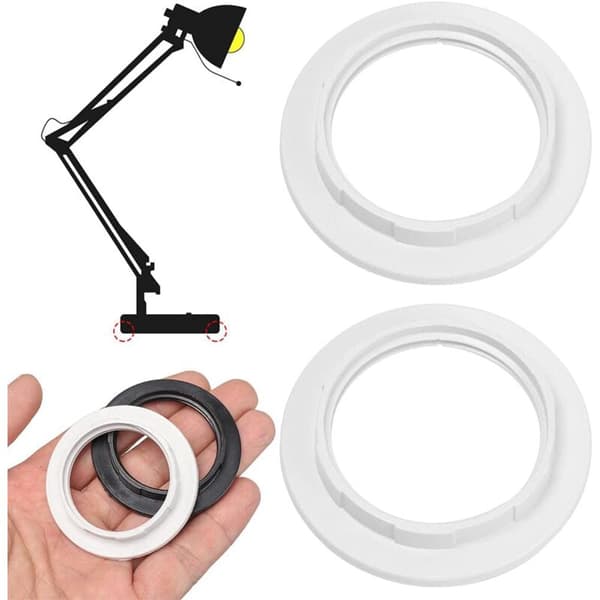 Kampanj, 8 st E27 lampskärm reduceringsring platta lampskärm ring adapter converter, AAFGVC-FS-