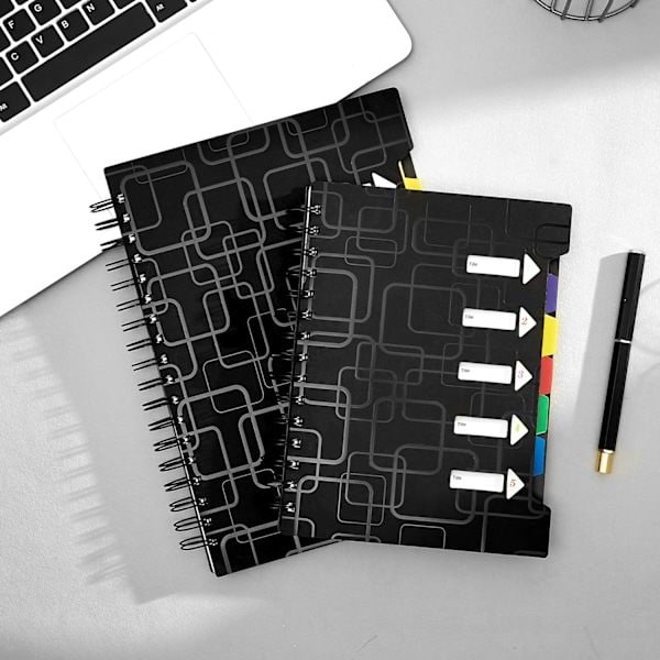 Spiral Notebook for Work, 120 Pages, Spiral Bound Notebook, Lined with Margin, A5 Size-FS-