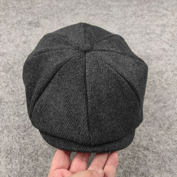 Gatsby Uld Golf Køre Flat Beret Hatte (FMY) Sort-X42- Black XL 60-64CM
