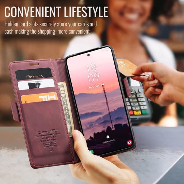 Samsung Galaxy S26 Ultra 5G Case - CaseMe 013 Multifunctional Horizontal Flip Leather Case