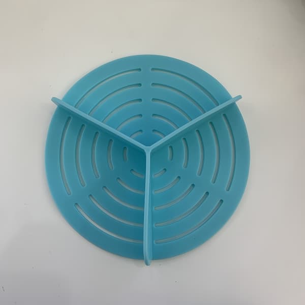 Silikone Trekant Separator til Airfryer Skålindsats Tilbehør Not provided Blue