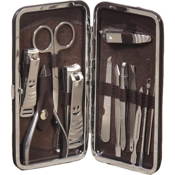 Nagelvård Manikyr Kit - 12 delar - Pedikyr Nagelklippare Nagel C-X43-