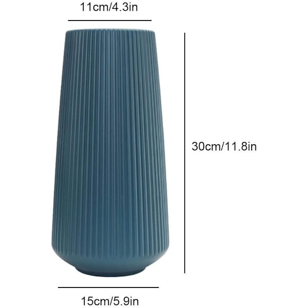 Plastvas blomkruka, tålig, modern geometrisk vasdekoration