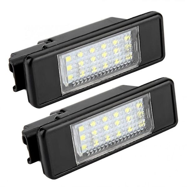 2 stk LED-nummerskiltlys for Citroen C2 C3 C4 C5 C6 DS3-FS-