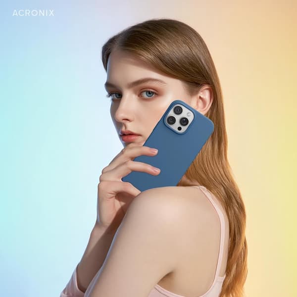 17 Pro Flytende Silikon Støtsikkert Deksel Kompatibelt med 17 Pro Mykt Deksel Full Beskyttelse (Blå) Blå iPhone 17 Pro Blu Blue iPhone 17 Pro