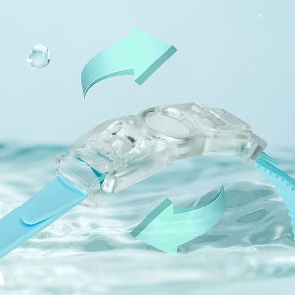Dykmask för barn med nässkydd 4-16 år, läckagesäkra snorkelglasögon för simning grön