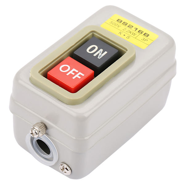 Self-locking 3P On/Off Power Push Button Switch 110/220/380V 15A BS216B-FS-