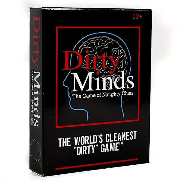 Dirty Minds -korttipeli, tuhmien vihjeiden peli, aikuisten juhlapeli, hauska, maailman puhtain \"likainen\" peli, juhlalelu