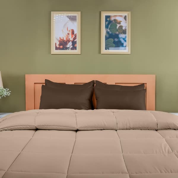 Pillowcase 4-pack - Standard size 50x75 cm - 100% brushed microfiber pillowcases with envelope closure - Wrinkle, fade and stain resistant pillowcases Brown