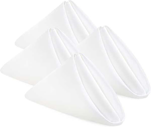 Stofservietter – 24-pak, genanvendelige (43 x 43 cm) White