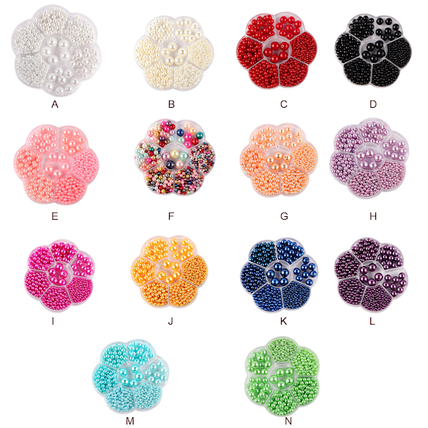 1/2/3/5 1150 kpl DIY-helmihelmiä kauniiden korujen valmistukseen colours 1 Pc