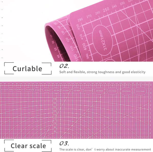 Cutting Mat, A3 Cutting Mat, Cutting Mat for Sewing, Self-Healing, ZQKLA-FS-