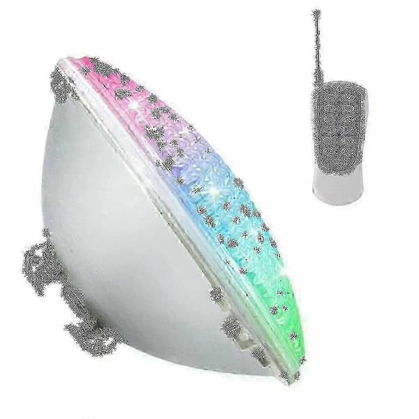 2025 LED Pool Light, 18W PAR56 RGB Pool Lamp with Remote Control, 12V AC/DC IP68 Waterproof Underwater Spotlight-FS-