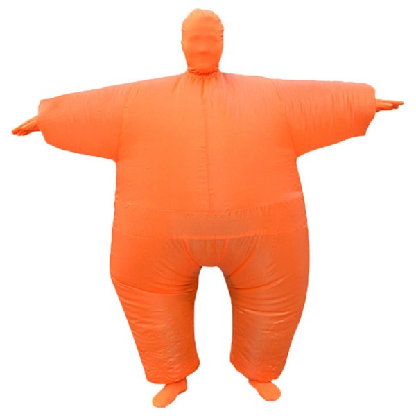 Sumo Oppustelig Dragt Fed Karneval Oppustelig Outfit Voksen Kostumer Cosplay Oppblæst Tøj orange