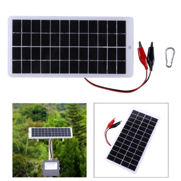 10W 12V utendørs polysilicium DIY solcellepanel 250x120mm for 9-12V SQBB