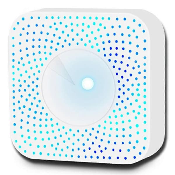 Type A Tuya Zigbee 6-i-1 Smart Luftdetektor PM2.5 Formaldehyd VOC Temperatur Luftfugtighed CO2-måler-FS-