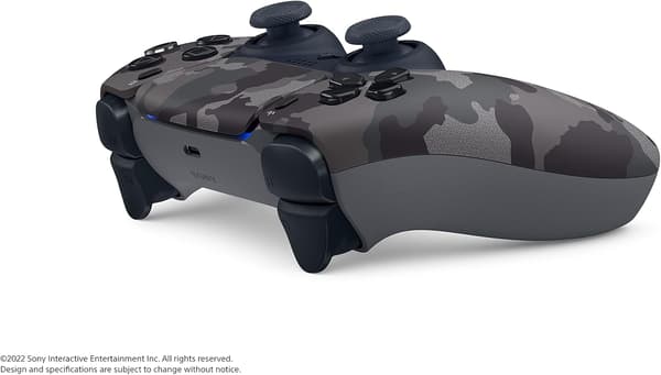 PS4 Feature Trådløs Kontroller - Grå Kamuflasje