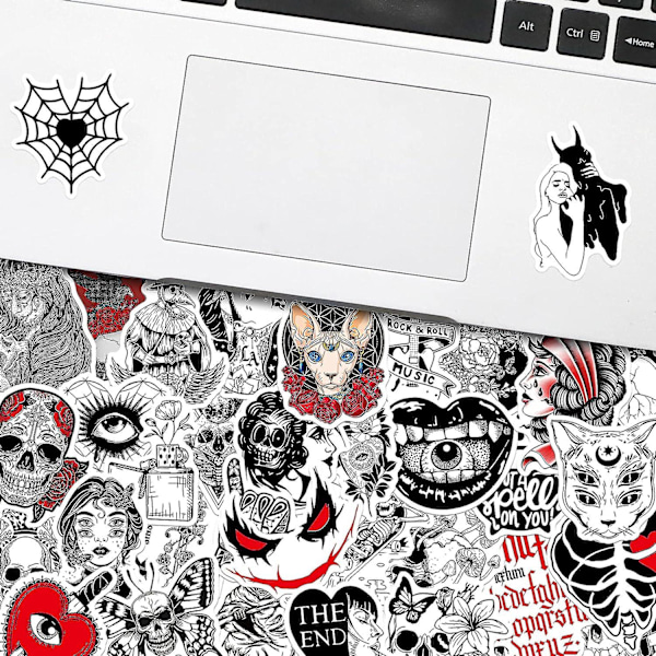 Gothic Stickers, Paket med 200 - Vattentäta Graffiti Stickers