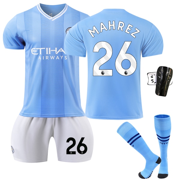 23-24 Manchester City Hjemme Børnefodbolddragter #26 Uniformsæt Kids 26(140-150CM)