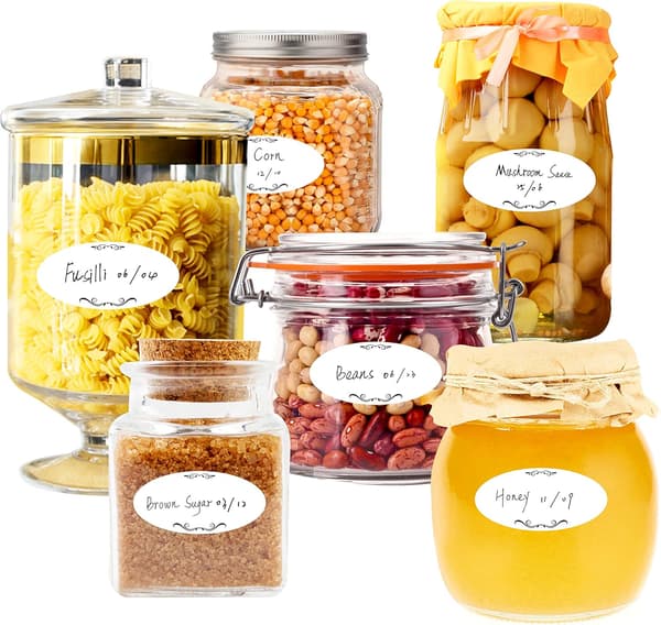 300 Removable Labels for Freezer, Pantry, and Canning Jars Y-FS-