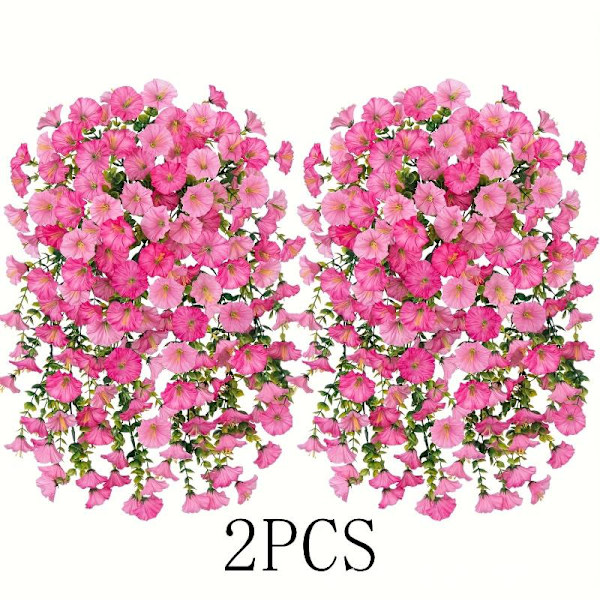 2/4 pcs UV-resistant Artificial Morning Glory & Eucalyptus Hanging-FS- A1