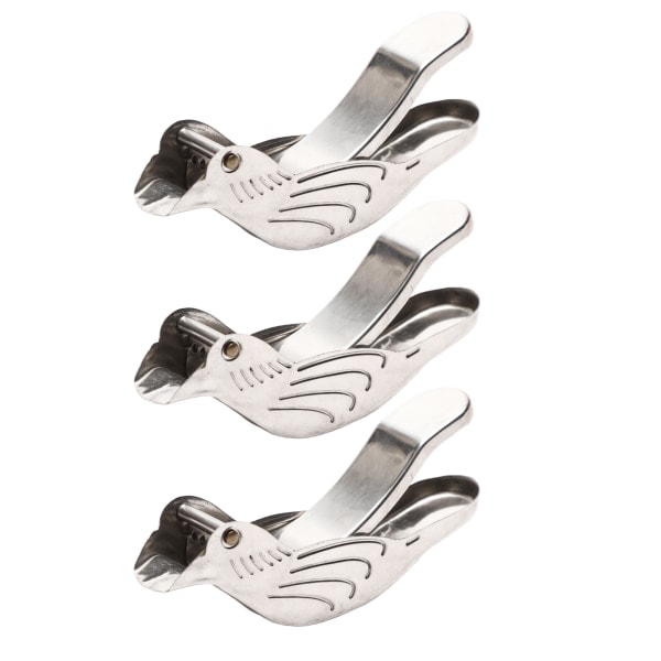 Ruostumattomasta teräksestä valmistettu lintu sitruspuserrin Ergonominen sitruunapuristin hedelmämehuille kaatonokalla 3kpl 3pcs