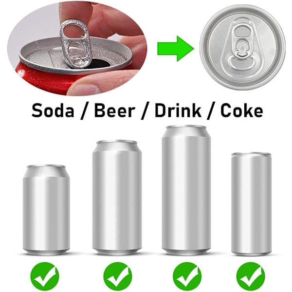 Silikon Soda Can-kannet, 6-pakki, uudelleenkäytettäviä Soda/Juoma/Olut-tölkkikansia