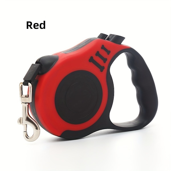 Automatisk infällbar hundkoppel, husdjur, hund, nylonkoppel med halkfritt handtag, utomhus hundpromenadkoppel, Gul-FS5- Yellow L