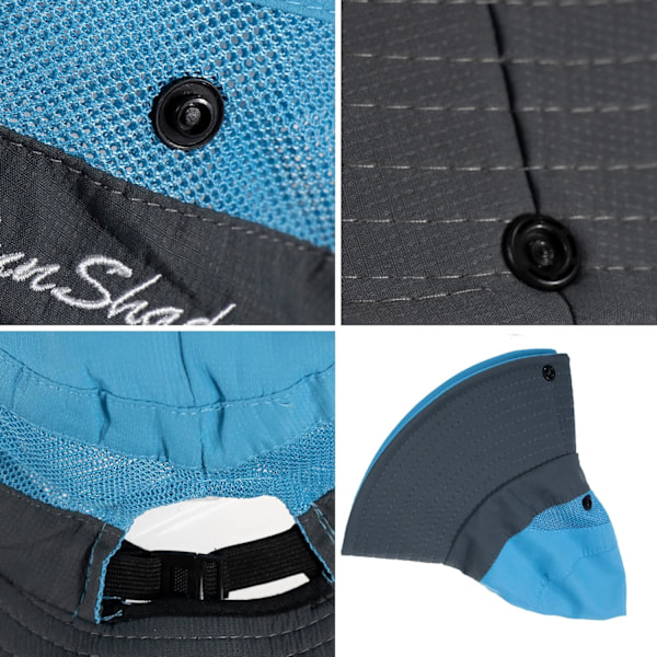 Dame UV-beskyttelse - Sammenleggbar solhatt i mesh med bred brem - FS2-