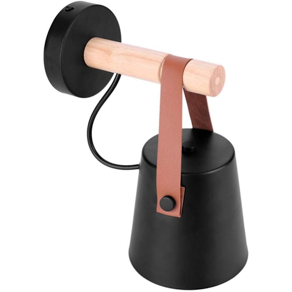 Vägglampa Modern Trä Järn LED Vägglampor Minimalistisk