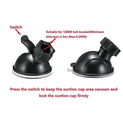 Bil Sugekopp Baseholderfeste for Nextbase 112 212 312gw 412gw Dash Cam-FS-