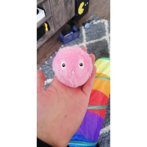 Interaktiv Boll Plysch Pipande Boll Husdjursleksak Rosa pink elves