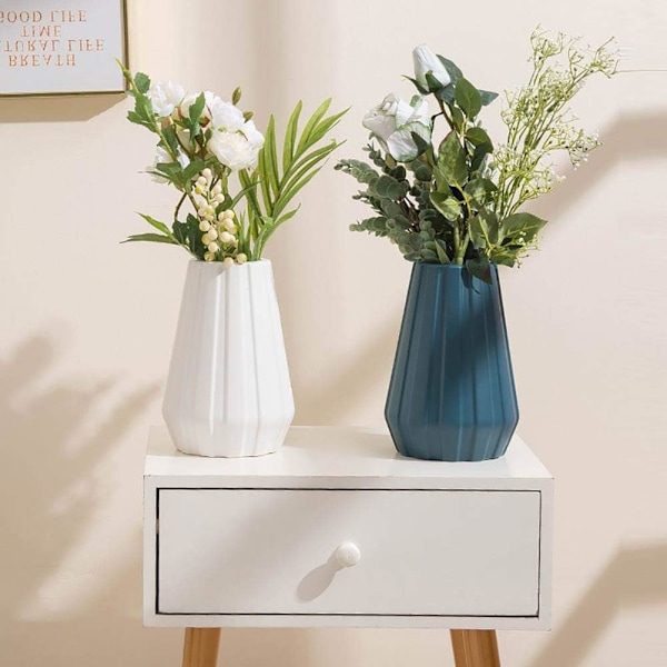 Plastblomvaser, Origami Nordisk Dekorationsflaska Vas