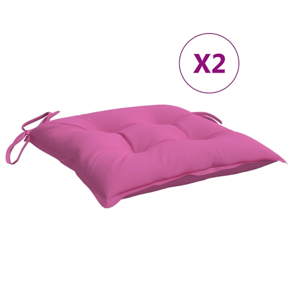 Stols puder 6 stk rosa 50x50x7 cm oxfordstof