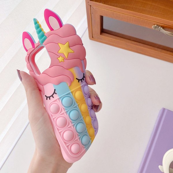 Pop It Fidget Leksak Mobilskal för iPhone Skydd Mjuk Silikon - Spotförsäljning iphone11