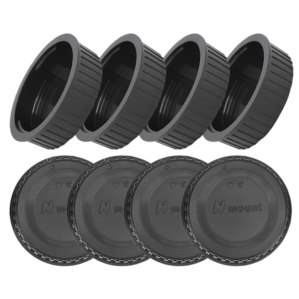 8 stk. bakdeksel for F-fatning objektivkamera for Nikon F-fatning kameraobjektiv