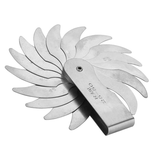 Stainless Steel External Internal Concave Convex Radius Gauge R25-50MM Measuring Tool-FS-
