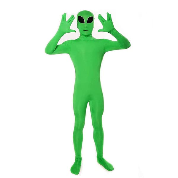 Spandex helkroppsdräkt för Halloween, häxa och Alla helgons dag-fest, alienkläder, bästa Halloweengåvan, Halloweenöverraskning