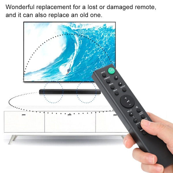 RMT AH101U Fjernkontroll Erstatning for Sony Soundbar System HT-CT380 HT-CT780 SA-CT380