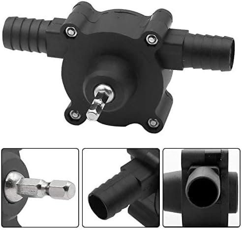Electric Drill Pump for Water, Gasoline, Oil, Diesel, Liquid Transfer Pump, Mini Handheld Self-Priming Fast Pumping Speed-FS-